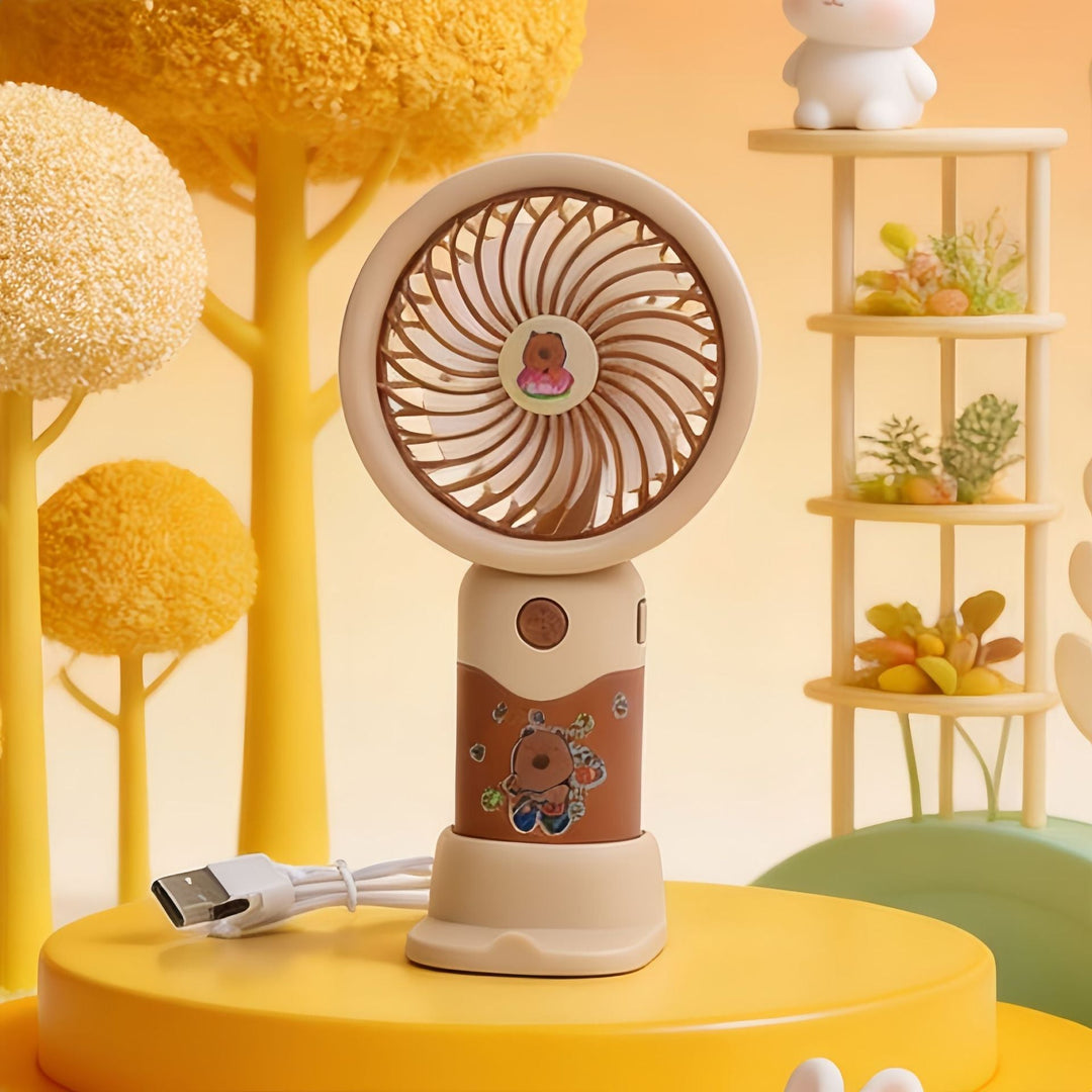 Portable Hand Fan with Custom Designed Animal Pattern Kalsten