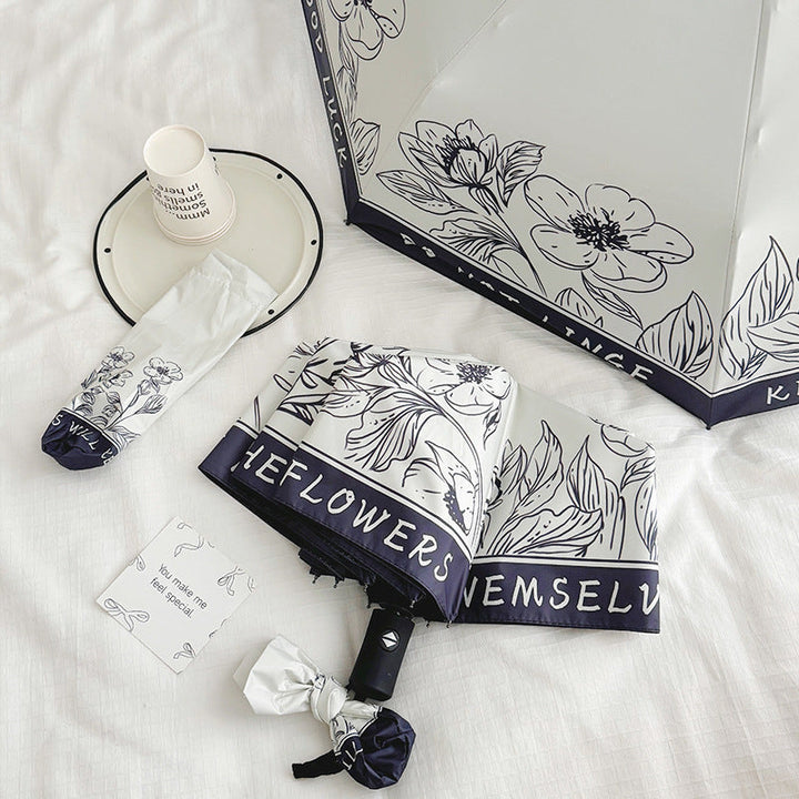 Women's Folding Umbrella with Creative Art Design Kalsten