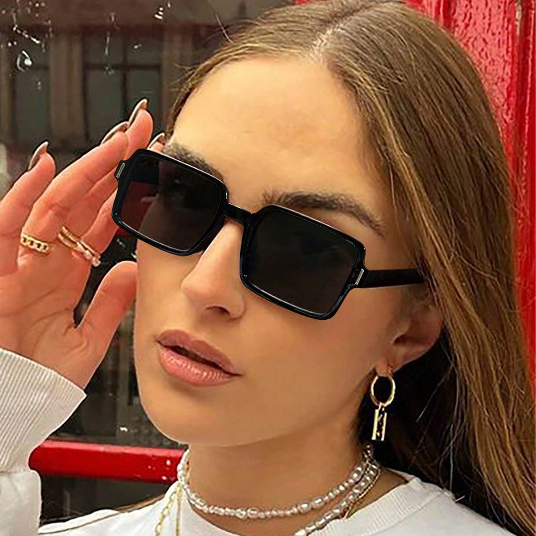 Women's square sunglasses in elegant leopard print Kalsten