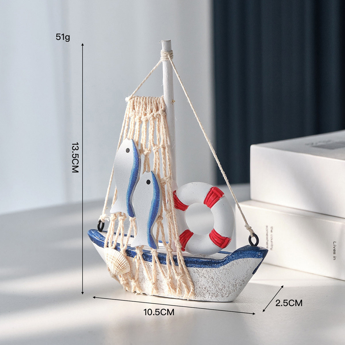 Nautical Duck Figurine