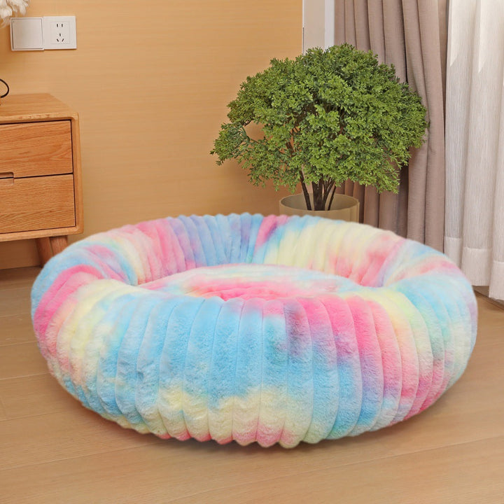 Women Round Cuddle Bed with High Edges Kalsten
