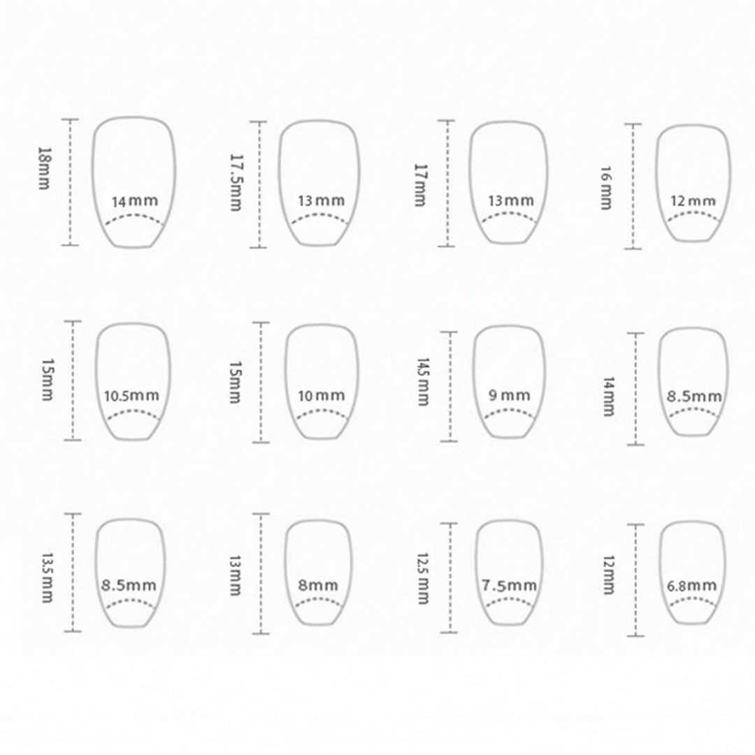 French Tip Acrylic Nail Set Kalsten