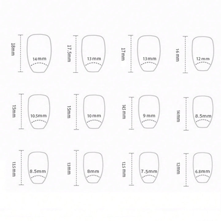 French Tip Acrylic Nail Set Kalsten