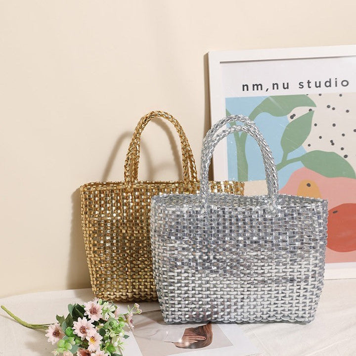Handmade basket bag with innovative weaving technique Kalsten