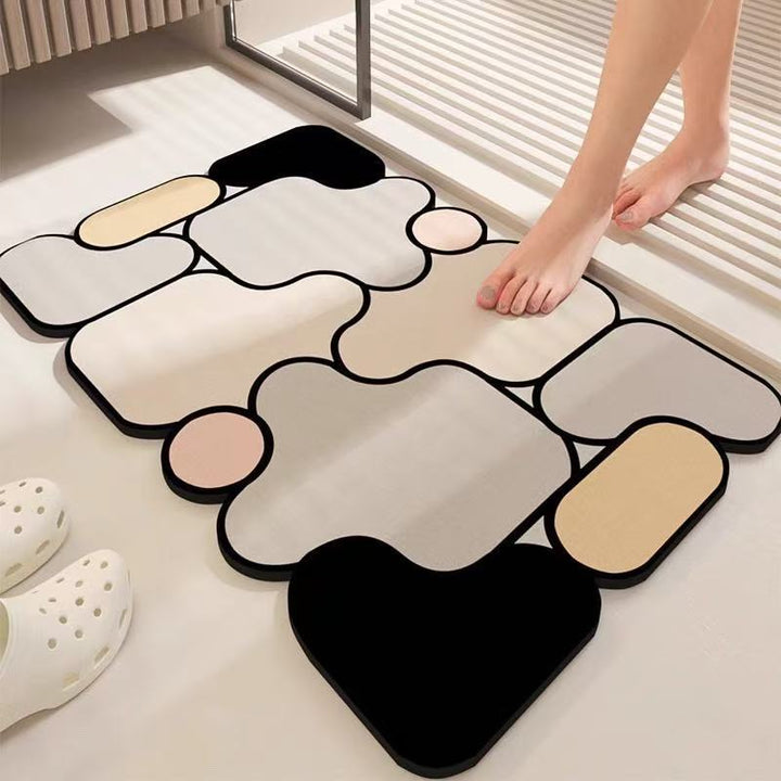 Decorative Abstract Design Area Mat Kalsten