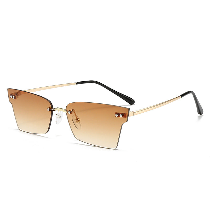 Ladies trendy geometric sunglasses with ultra-light frame Kalsten
