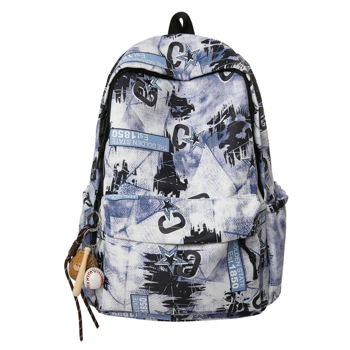 Graphic Print Multi-Compartment Backpack