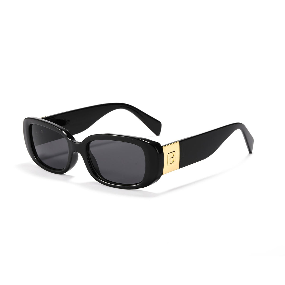 Women trendy sunglasses with fashionable clear frame and UV protection Kalsten