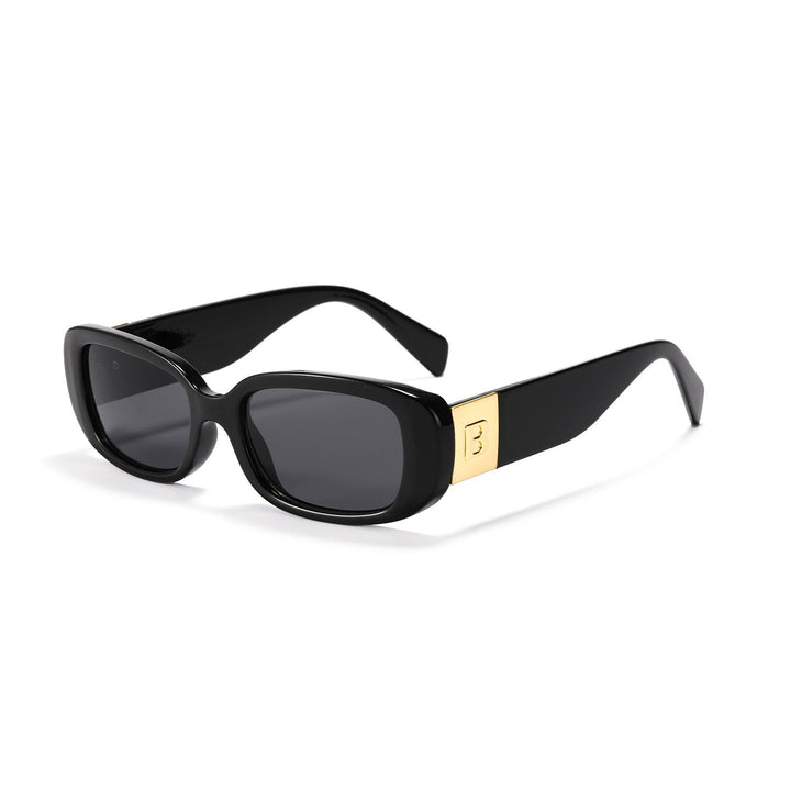 Women trendy sunglasses with fashionable clear frame and UV protection Kalsten