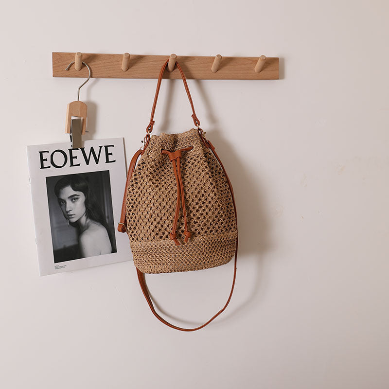 Casual Backpack Bag Made from Natural Material Kalsten