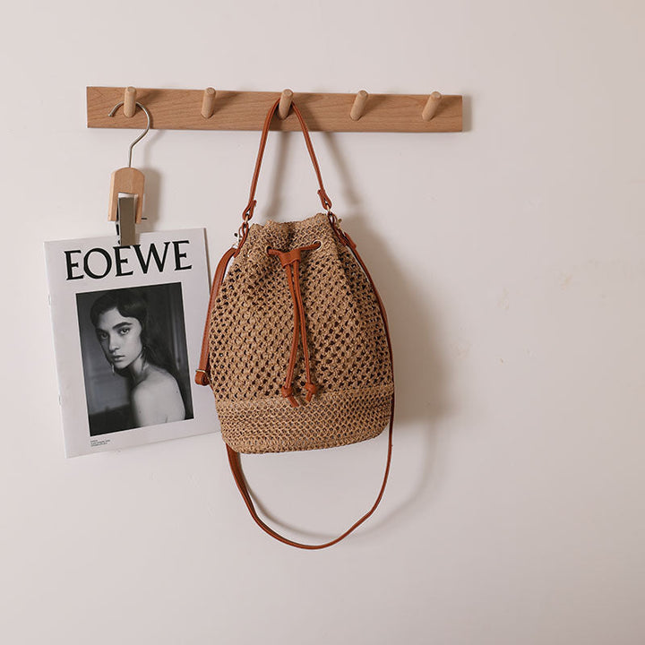 Casual Backpack Bag Made from Natural Material Kalsten
