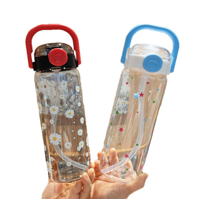Women’s water bottle with leak-proof lid and integrated straw Kalsten