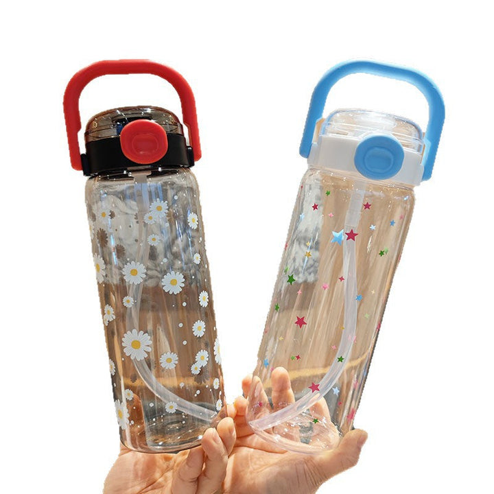 Women’s water bottle with leak-proof lid and integrated straw Kalsten