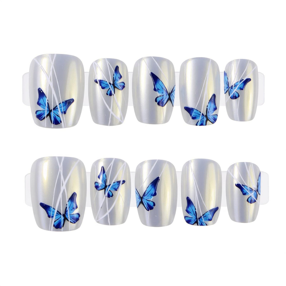 Butterfly Themed Press-On Nail Set Acalora