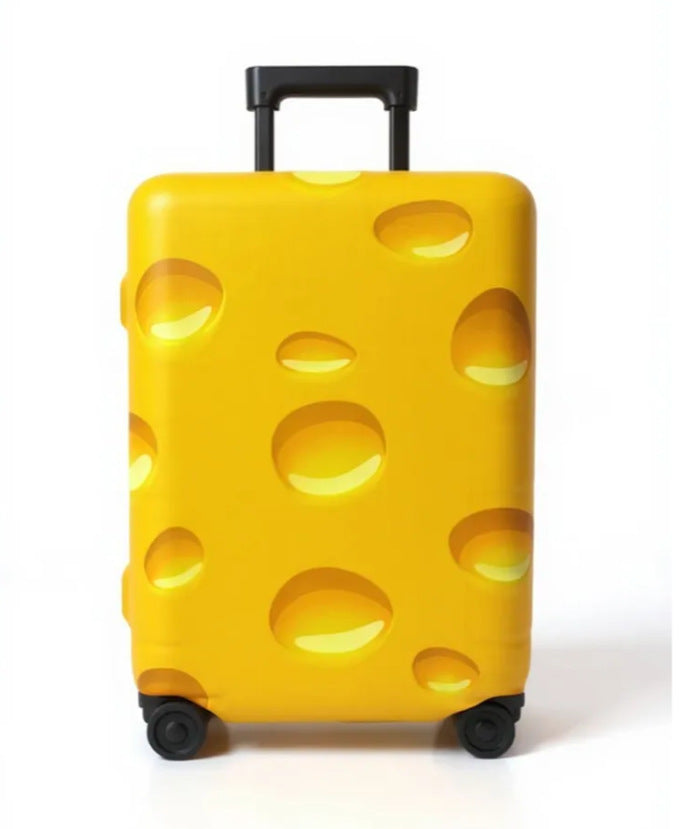 Unisex nan elastic suitcase cover with artistic marble print, shockproof fit and tear-resistant stretch material Kalsten