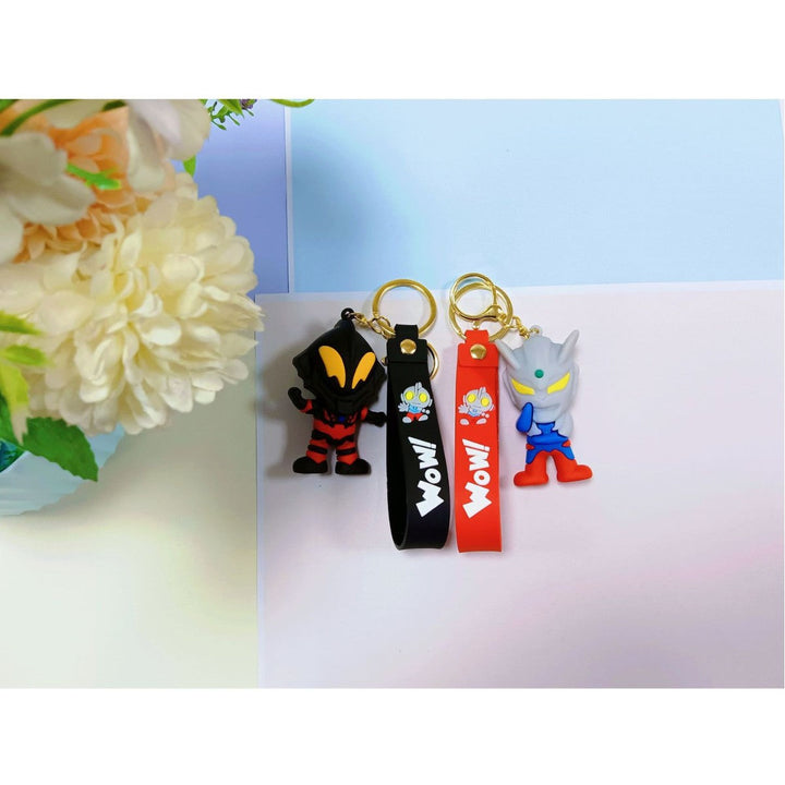 Unisex keychain made of flexible silicone with unique character design Kalsten