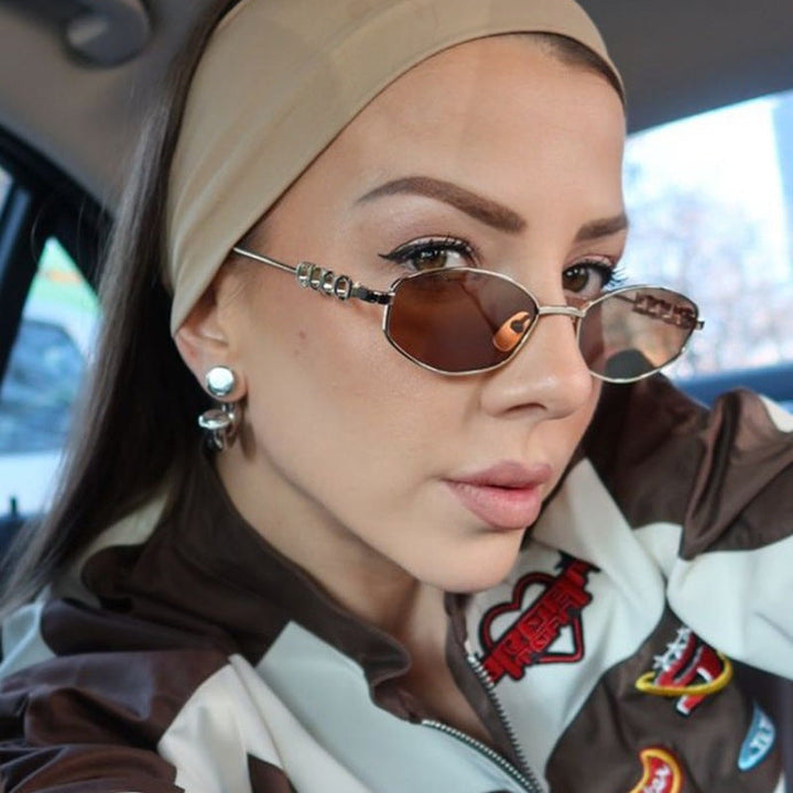 Women’s fashionable sunglasses with elegant stainless steel frame and UV protection Kalsten