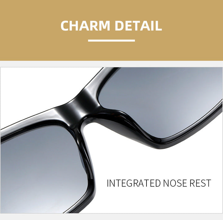 Women's trendy oversized sunglasses with innovative transparent frame Kalsten