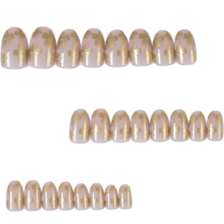 Artificial Nails in Delicate Flower Design Kalsten