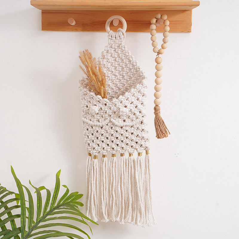Macramé Decorative Wall Organizer Acalora
