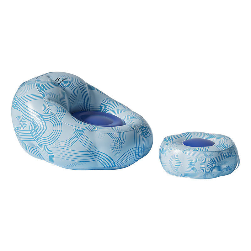 Women Inflatable Relax Lounge Chair with Footrest Kalsten