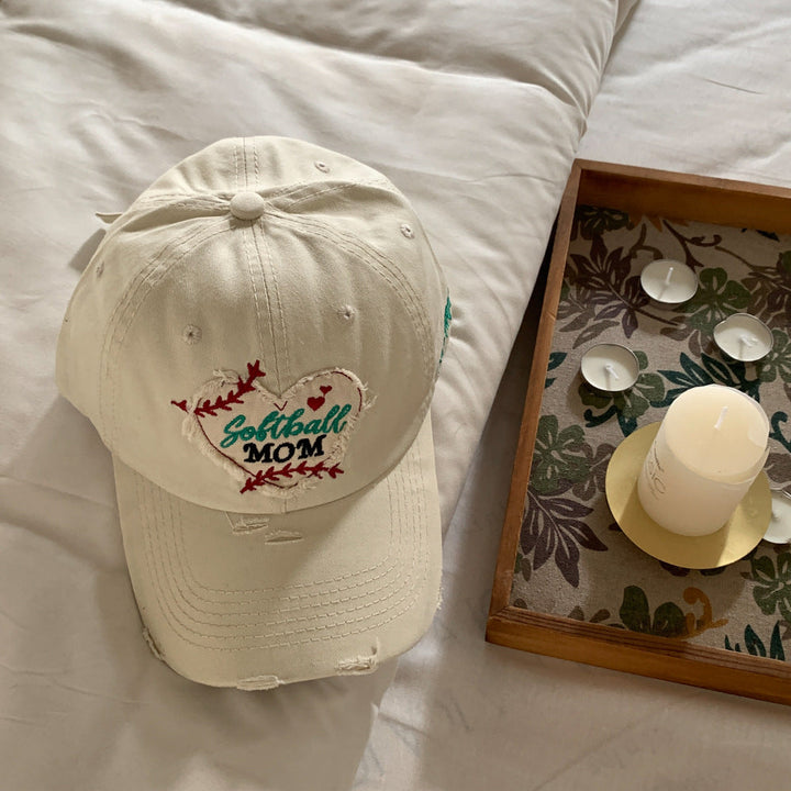 Women's Embroidered Softball Mom Cap Kalsten