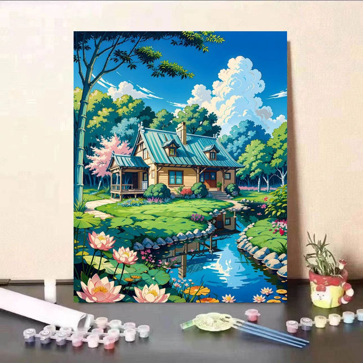 DIY Scenic Landscape Paint by Numbers Kit Kalsten