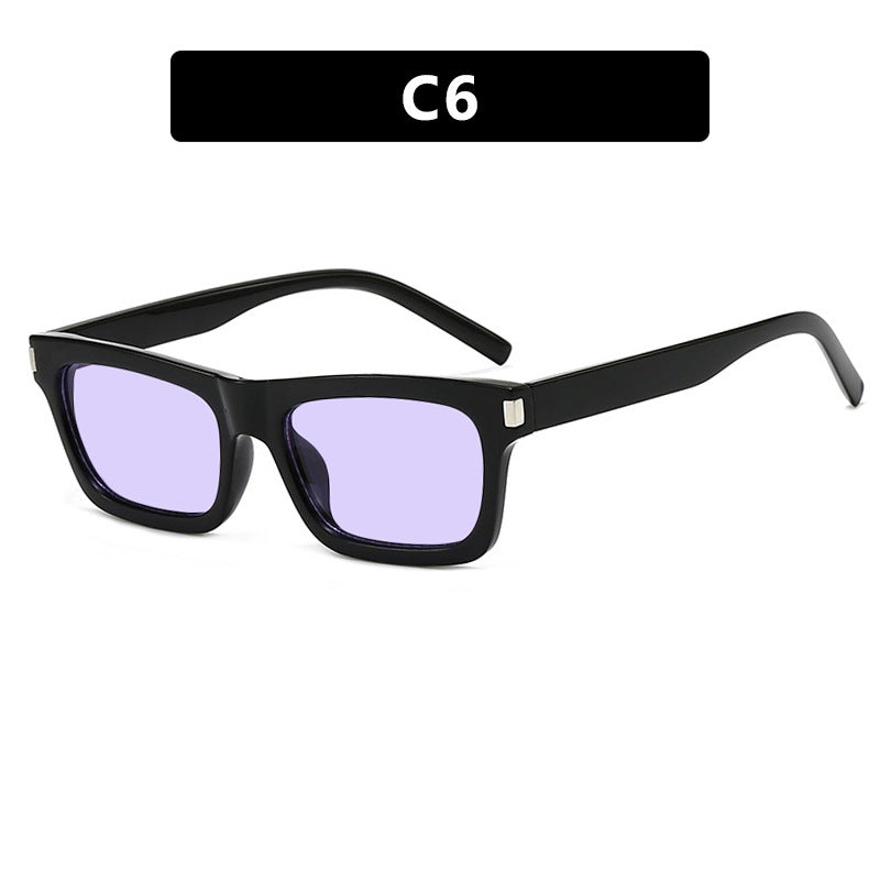 Women's square sunglasses with transparent lenses and stylish design Kalsten