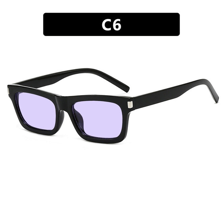 Women's square sunglasses with transparent lenses and stylish design Kalsten