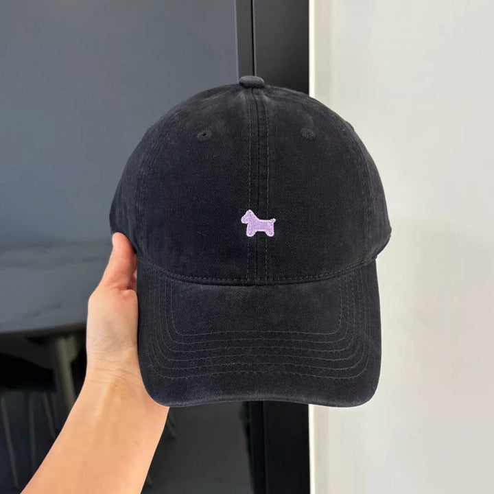Women's Casual Embroidered Dog Cap Kalsten