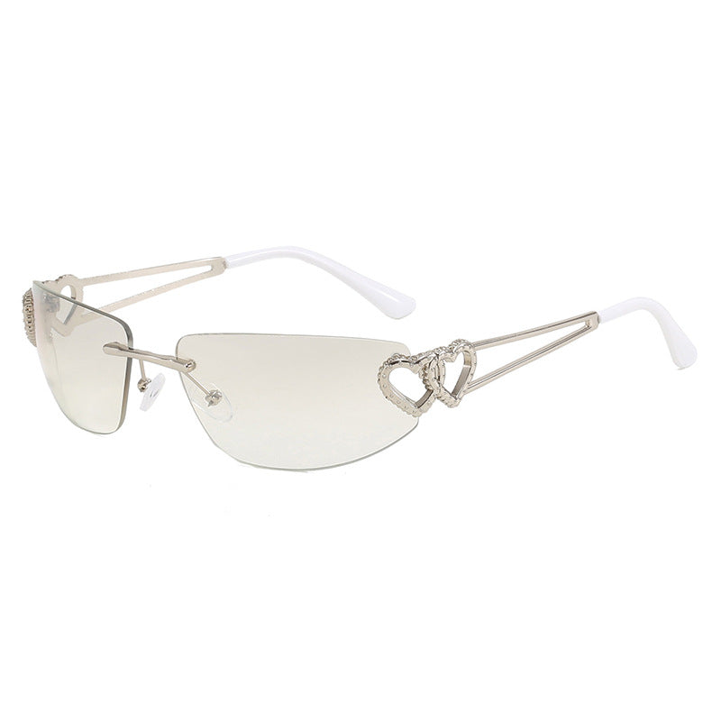 Women's Cat-Eye Sunglasses with Unique Heart Design and Protective UV Filter Kalsten