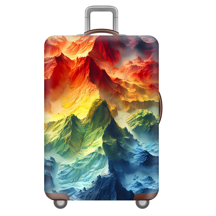 Unisex nan robust hard-shell suitcase with artistic face portrait print and 360° wheels Kalsten