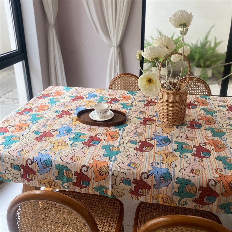 Decorative Animal-Themed Tablecloth