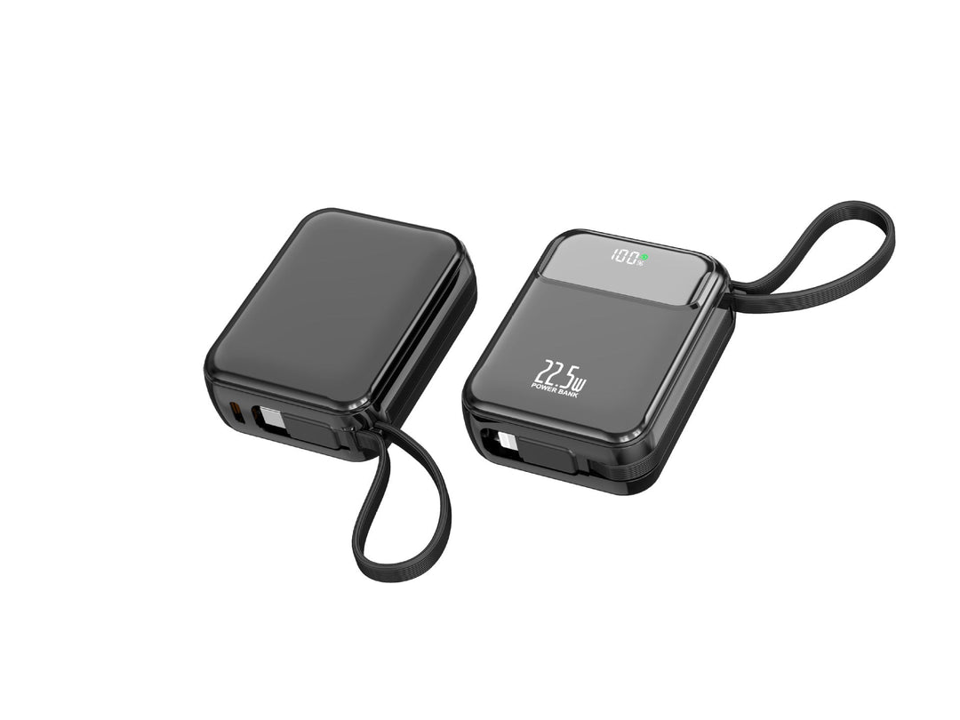Compact power bank with multifunctional connection and digital charging display Kalsten