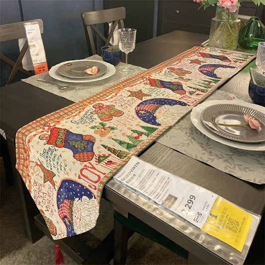 Festive Christmas Themed Table Runner