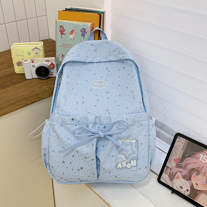 Star-Printed Casual Backpack Kalsten