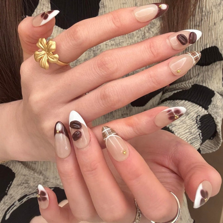 Elegant Floral Design Press-On Nail Art Set Kalsten