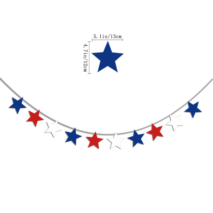 Unisex nan festive party decoration set for Independence celebration with garlands balloons cake and cupcake toppers Kalsten