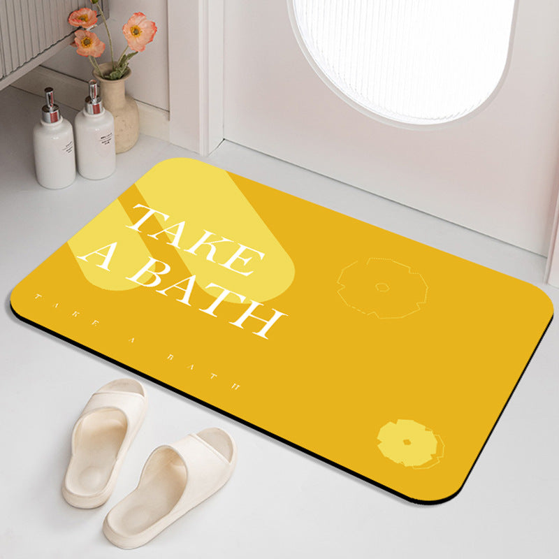 Inspirational Phrase Bath Mat