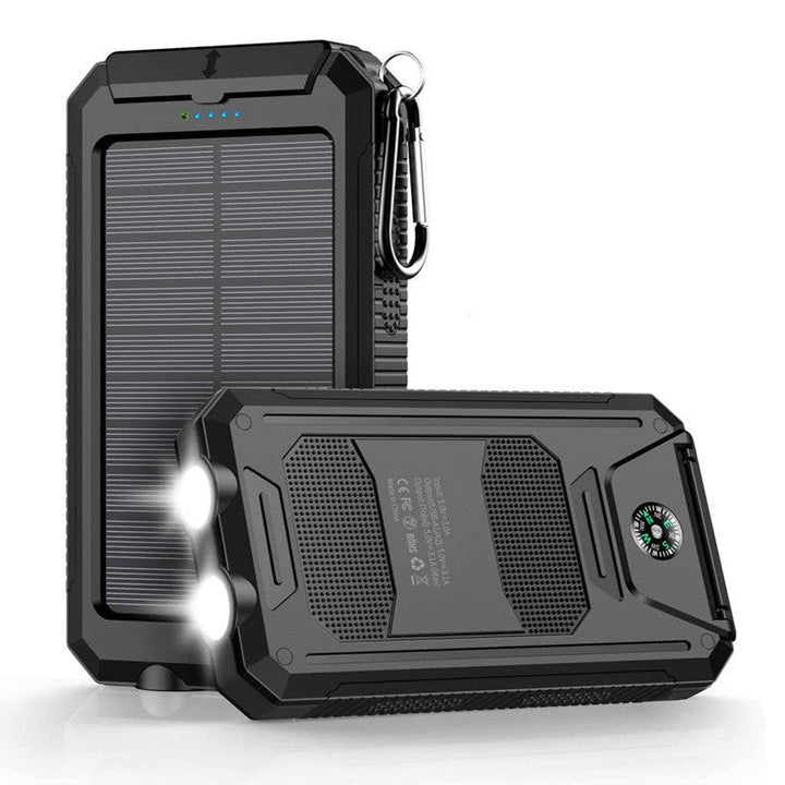 Solar-powered power bank with integrated LED lights and compass Kalsten