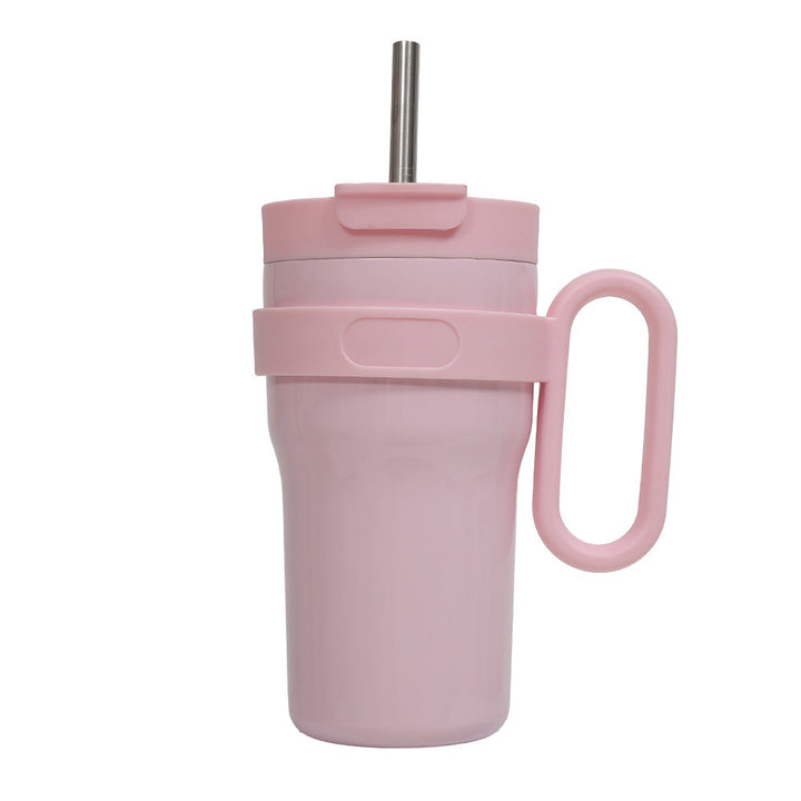 Unisex drinking cup with durable plastic and integrated straw Kalsten