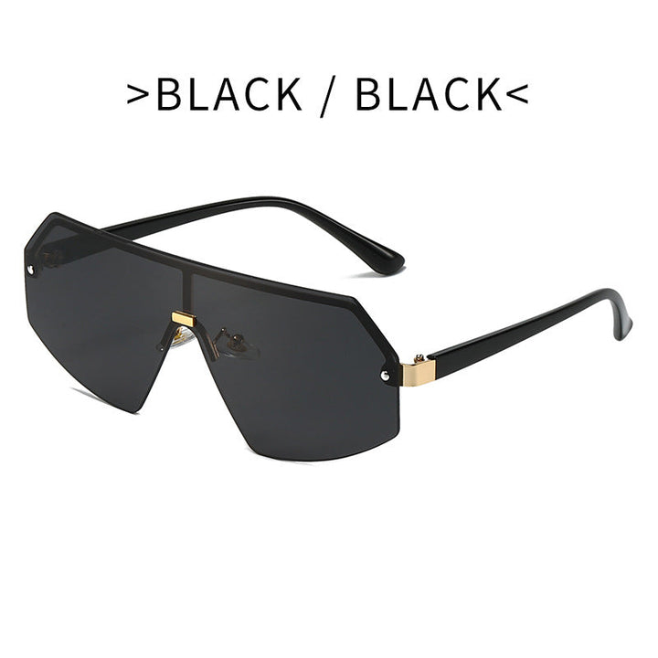 Women futuristic oversized sunglasses with innovative frame Kalsten