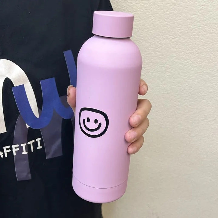Women's insulated bottle with creative smiley design Kalsten