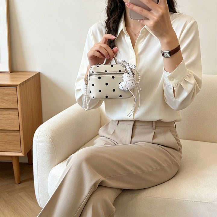 Chic Polka Dot Crossbody Bag Kalsten