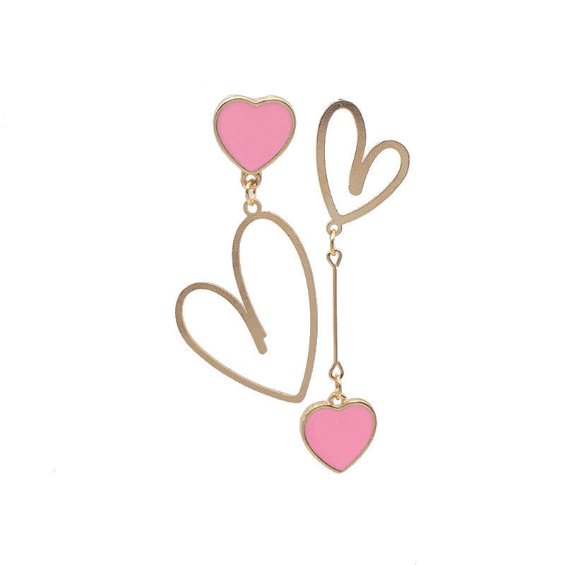 Heart-Shaped Dangle Earrings Kalsten