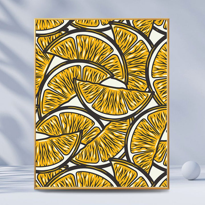 Citrus-Inspired Graphic Art Print Kalsten