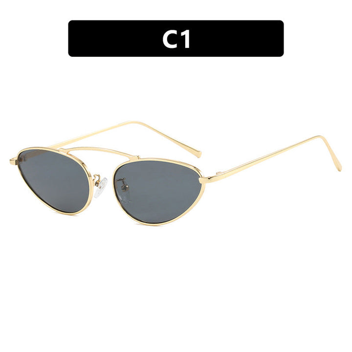 Women trendy Cat-Eye sunglasses with slim metal frame Kalsten