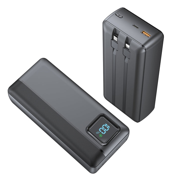 Powerbank with Integrated Charging Cable and LED Display Kalsten