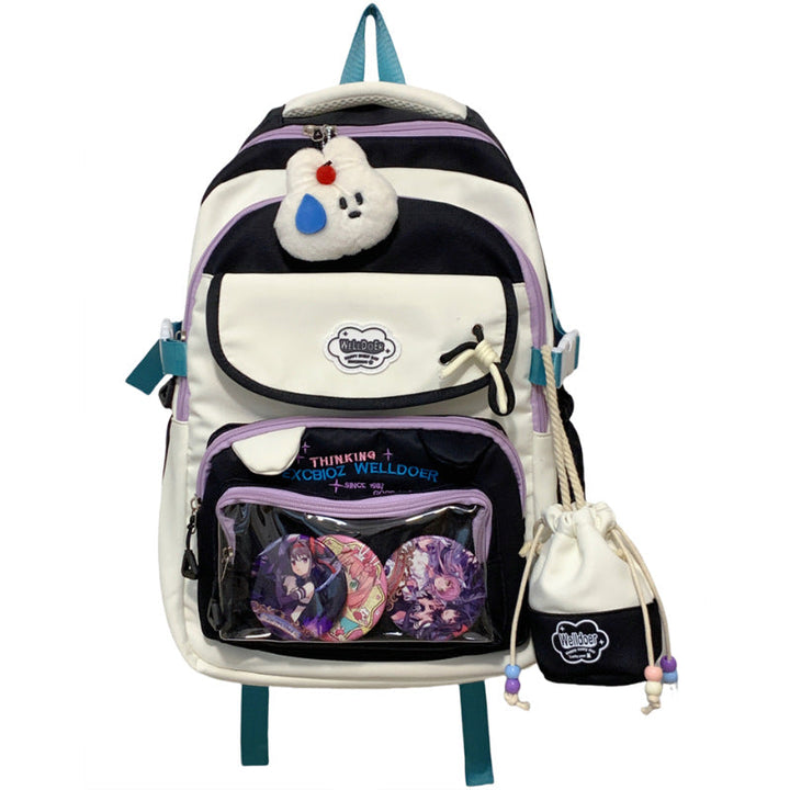 Multi-Compartment Transparent Travel School Backpack Kalsten