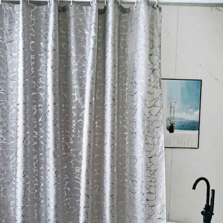 Elegant Textured Shower Curtain Kalsten